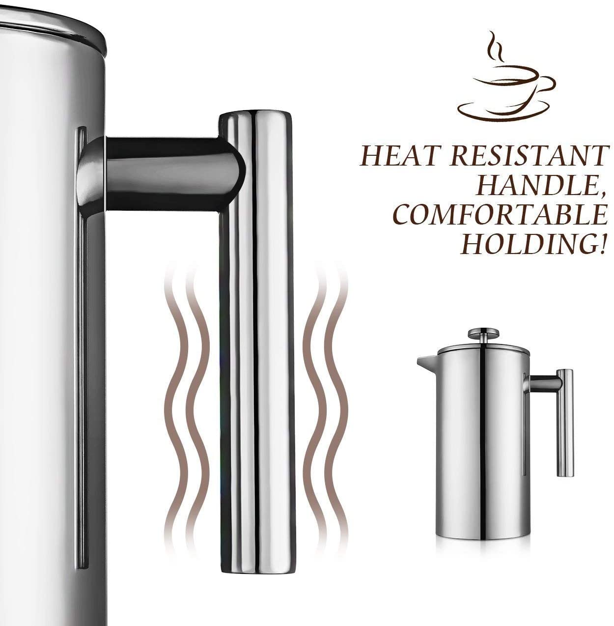 Ekspres do kawy Miuly French Press 1,5 litrowy - obrazek 3