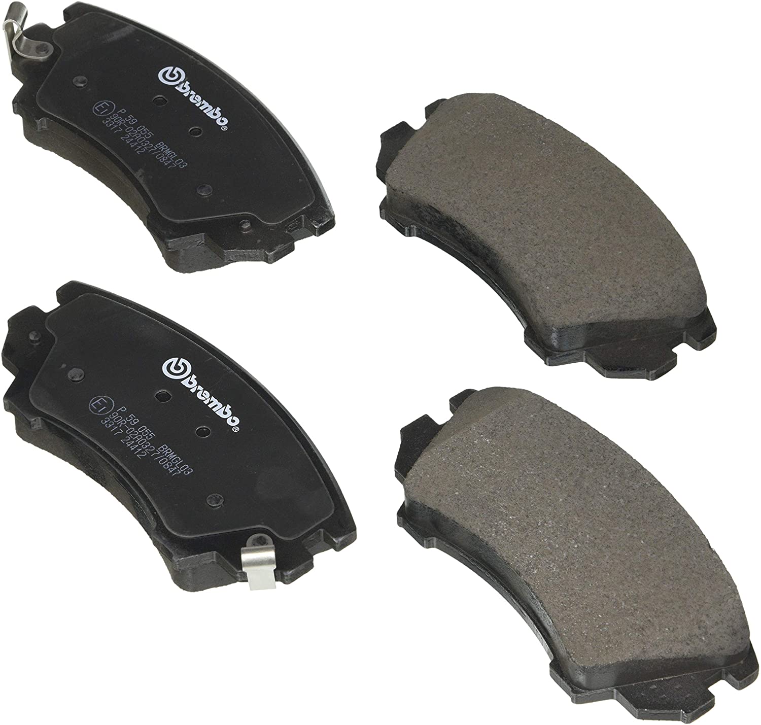 BREMBO Zestaw klocków hamulcowych, hamulce tarczowe - P59055