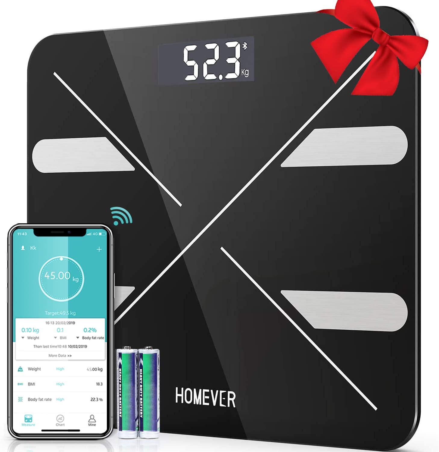 Waga łazienkowa Homever FG220LB - 180 kg