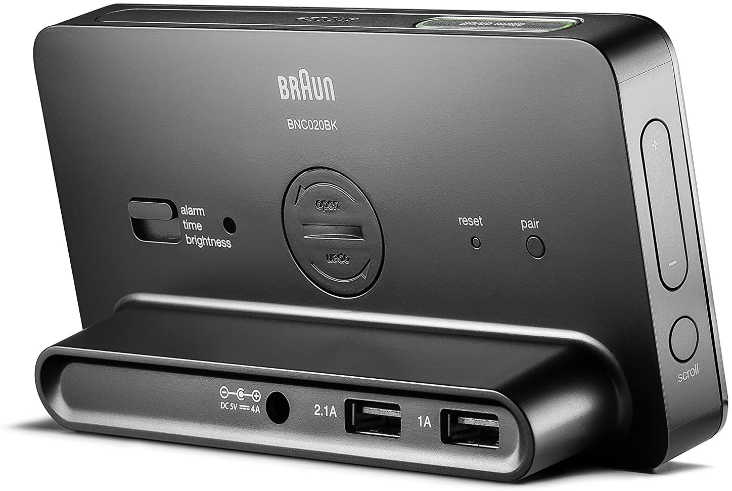 Zegar budzik Braun czarny BNC020BK - obrazek 4